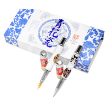 Very Nice Pen Blue and White Pen with Nice Case